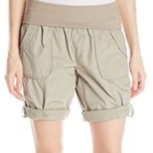 Calvin Klein Performance Women's Woven Rollover-Waist Shorts